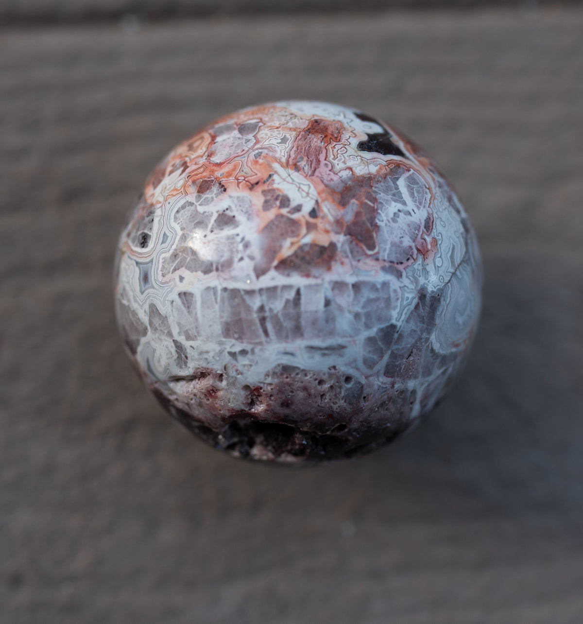 Mexican Crazy Lace Agate Sphere