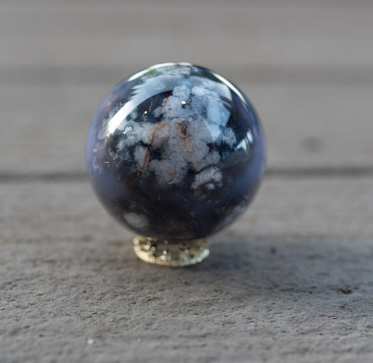 Small Blue Lace Agate Sphere