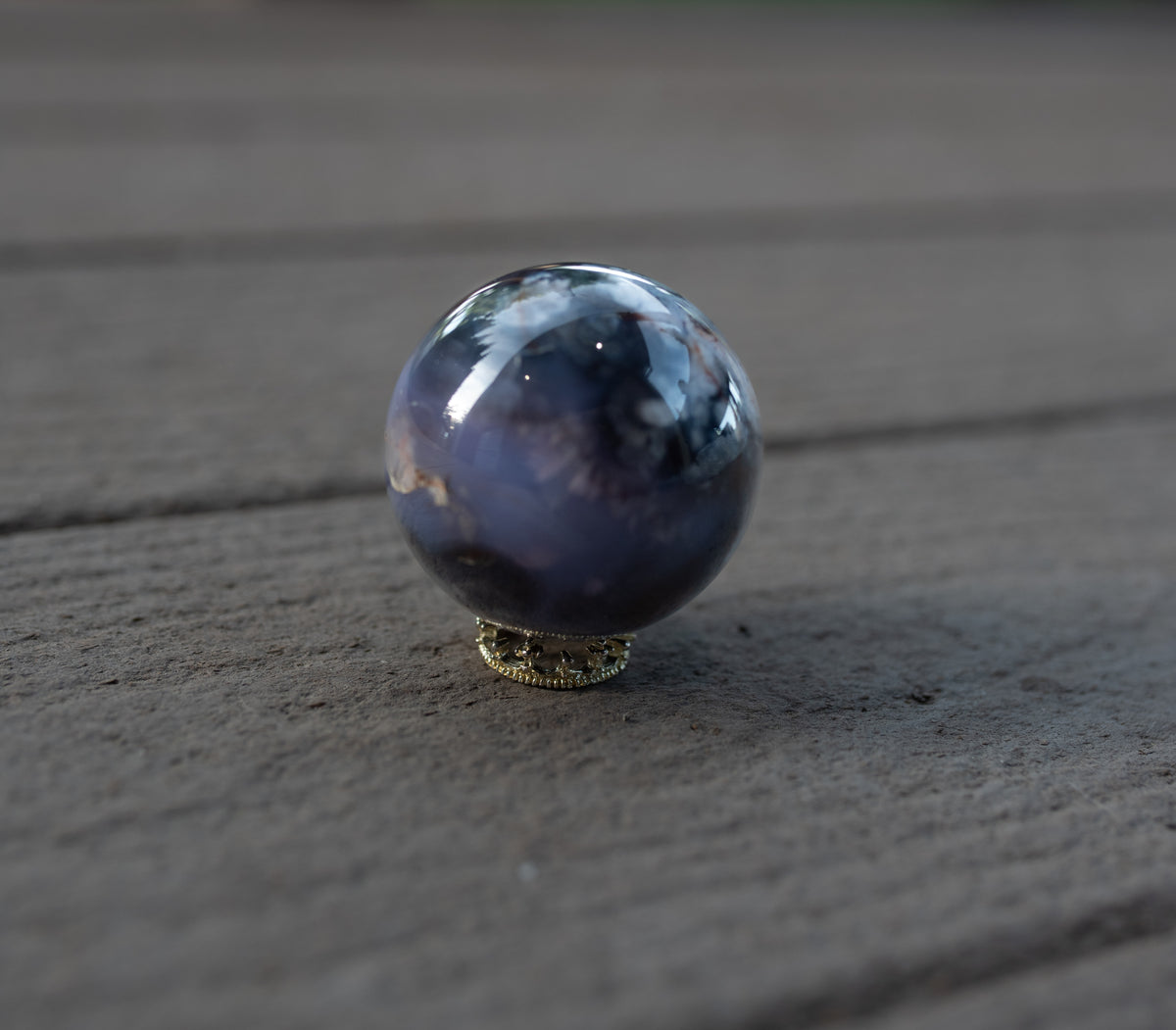 Small Blue Lace Agate Sphere
