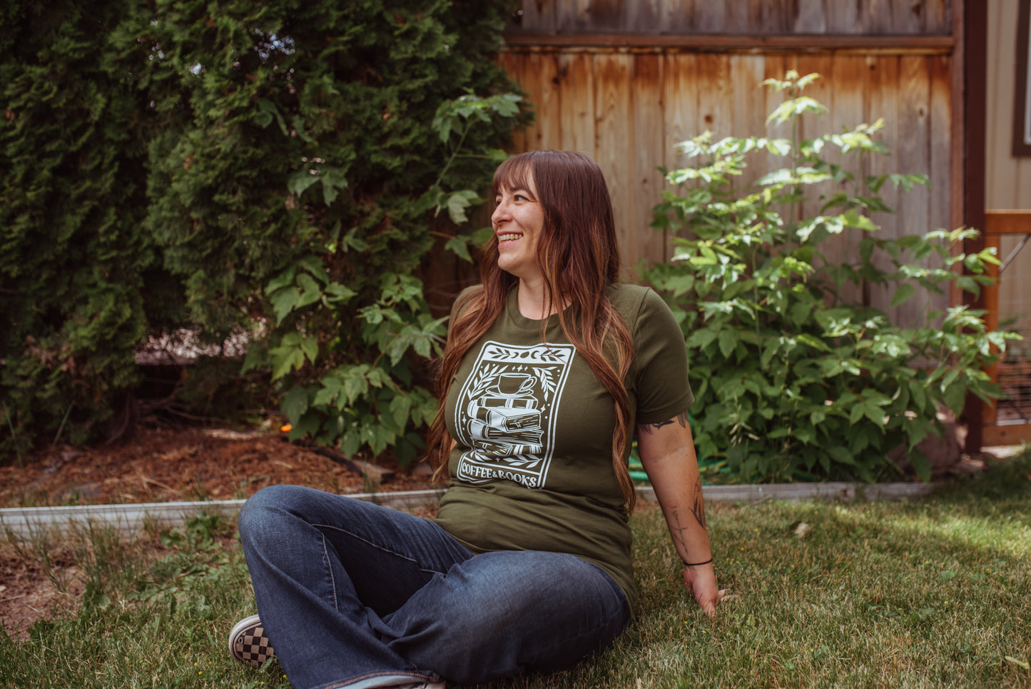 Coffee & Books Tarot shirt